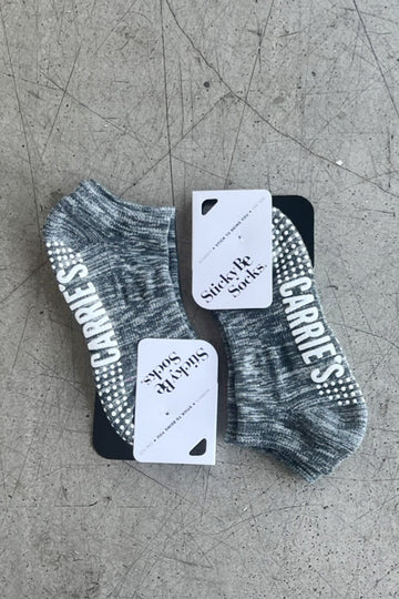 Carrie's Grip Socks - Black and White
